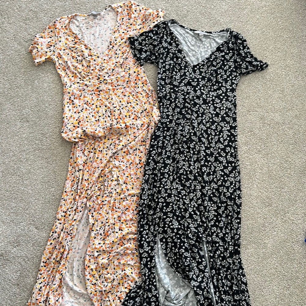 Maternity maxi dress duo